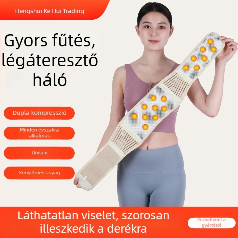 Otthoni használatra magnetikus fűtésű derékszíj hasi melegítéssel és deréktámasz