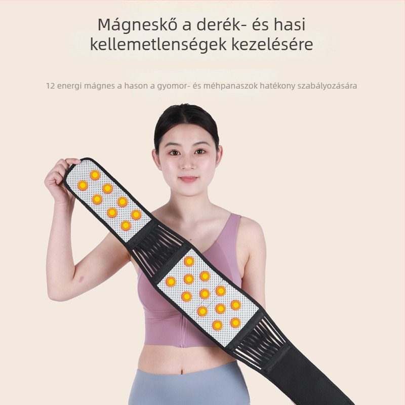 Otthoni használatra magnetikus fűtésű derékszíj hasi melegítéssel és deréktámasz