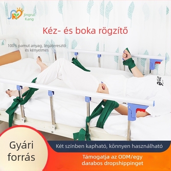 Csukló- és boka korlátozó heveder ágyhoz kötött betegek részére, végtagok rögzítéséhez idősápolási eszköz