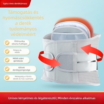 Deréköv acéllemez-támaszokkal, lélegző edzőöv