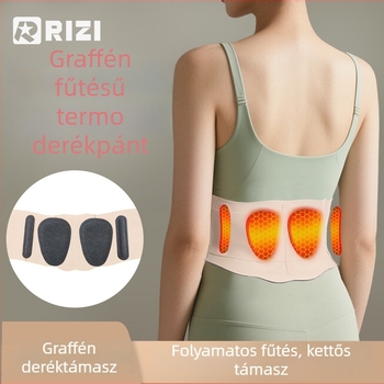 Grafén deréköv sporthoz, termikus támogatás, testformálás, diszkrét jógaöv