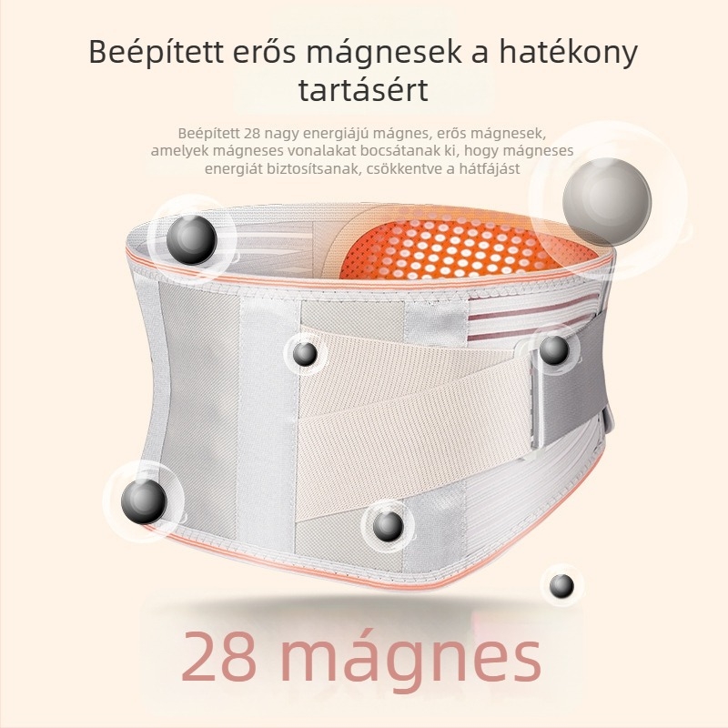 Rhotaffy önmelegítő derékszorító hasi támasz és turmalinnal, infravörös melegítés, acéllemez