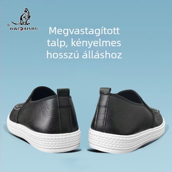 Férfi nyári slip-on loaferek, lélegző, egyszínű, hétköznapi lapos talpú cipő