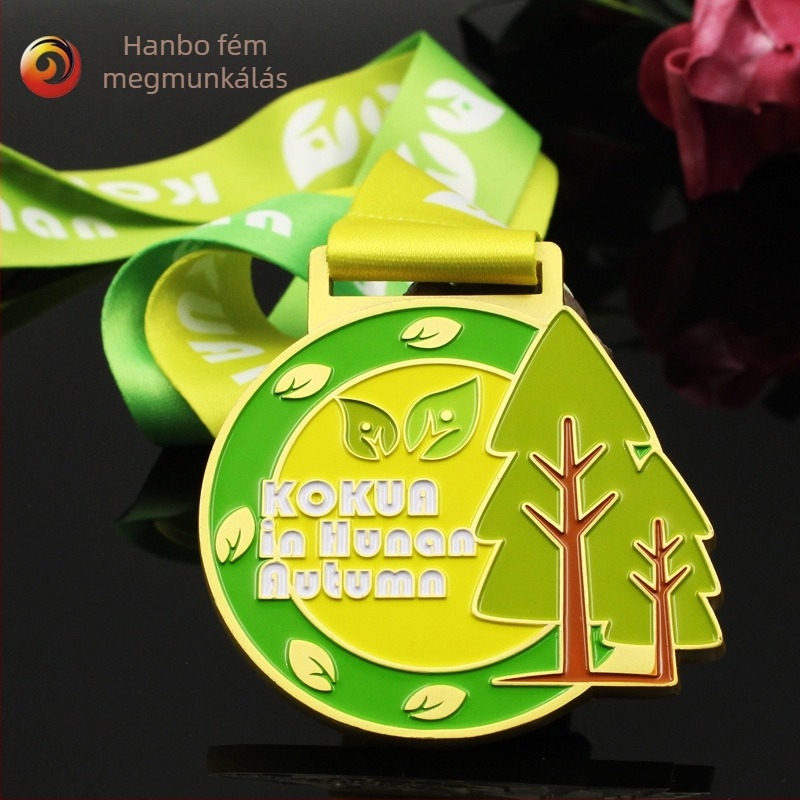 Személyre szabott zománcozott fémérme maraton- és sporteseményekhez