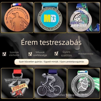 Személyre szabott maratoni érem – iskolai és családi sportnap, gyermekek emlékérme