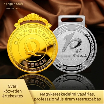 Személyre szabott fém maratoni érme – atlétikai versenyek emlékdíja