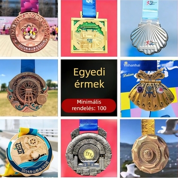 Személyre szabott 3D fém érmek sporteseményekre, maratonra, arany, ezüst és bronz