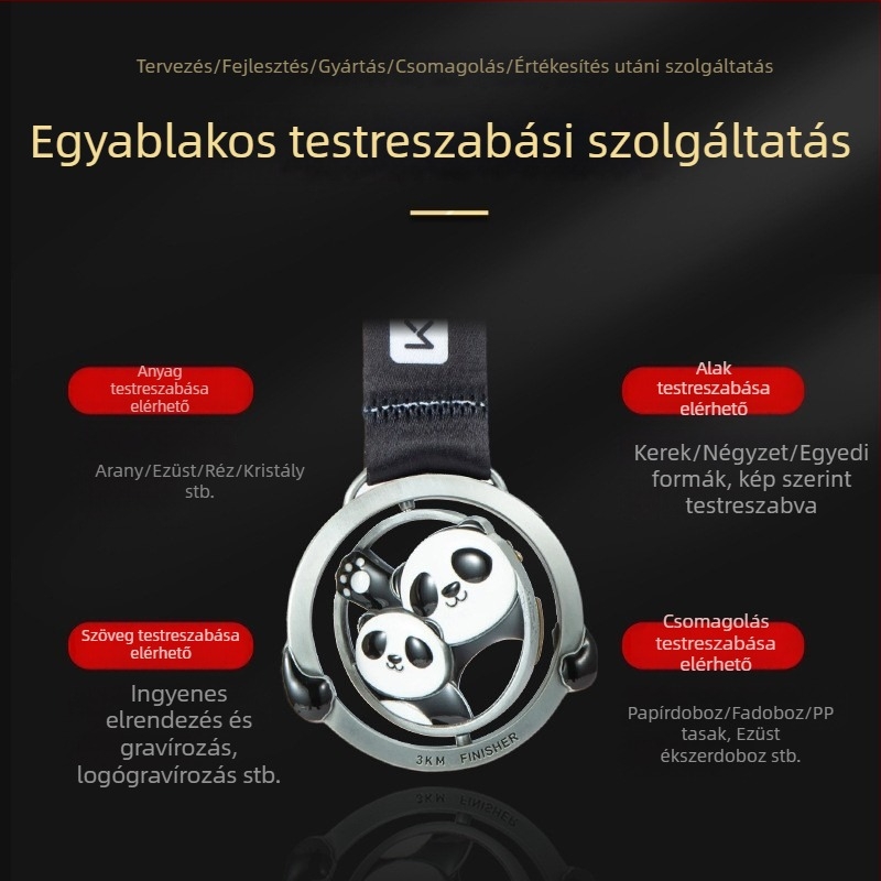 Iskolai sporteseményekre, ballagási szezonra és maratonokra szóló egyedi fém érmék