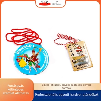 Rozsdamentes acélból készült maratoni érmek, offset nyomtatott kézműves termékek