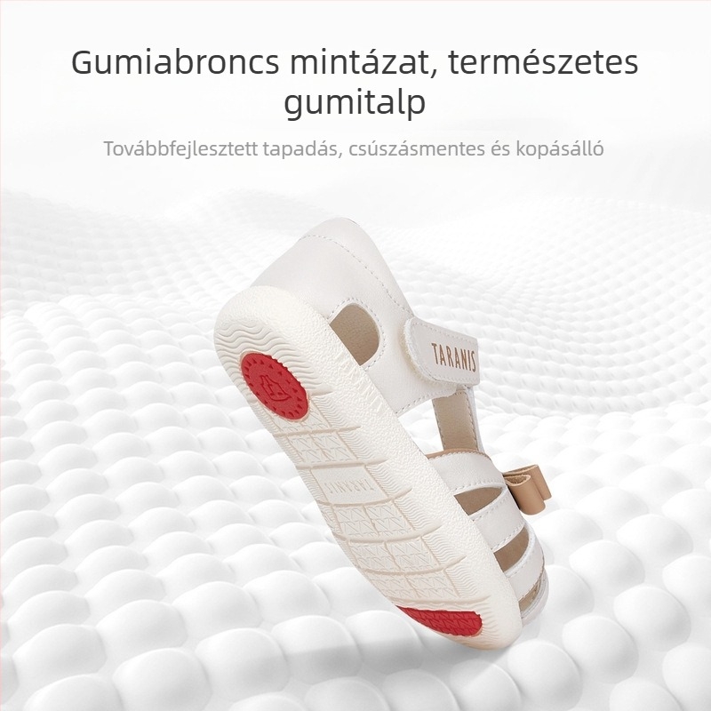 Terranis gyerekcipők lányoknak zárt orrú, csúszásmentes, hercegnő-stílusú szandálok, lélegző puha talppal
