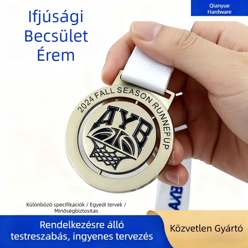Személyre szabott maratoni érmek és tanúsítványok iskolai sportversenyek futás és kerékpározás számára