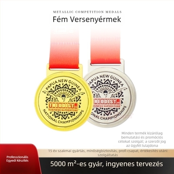 Testre szabott maratoni érmek arany, ezüst és bronz színben, atlétikai eseményekhez és emlékérmek gyalogláshoz