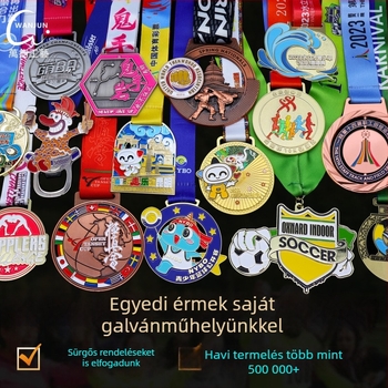 Fém emlékkérem maratonra, személyre szabható futóversenyérem