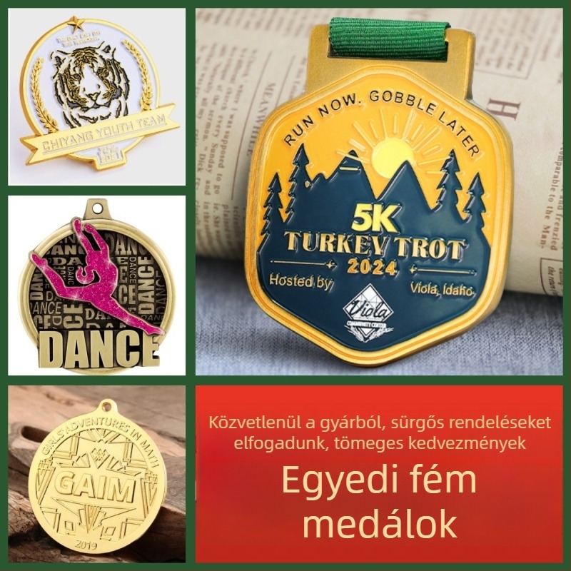 Testreszabható maratoni érmek cink-alumínium ötvözetből őszi sporteseményre