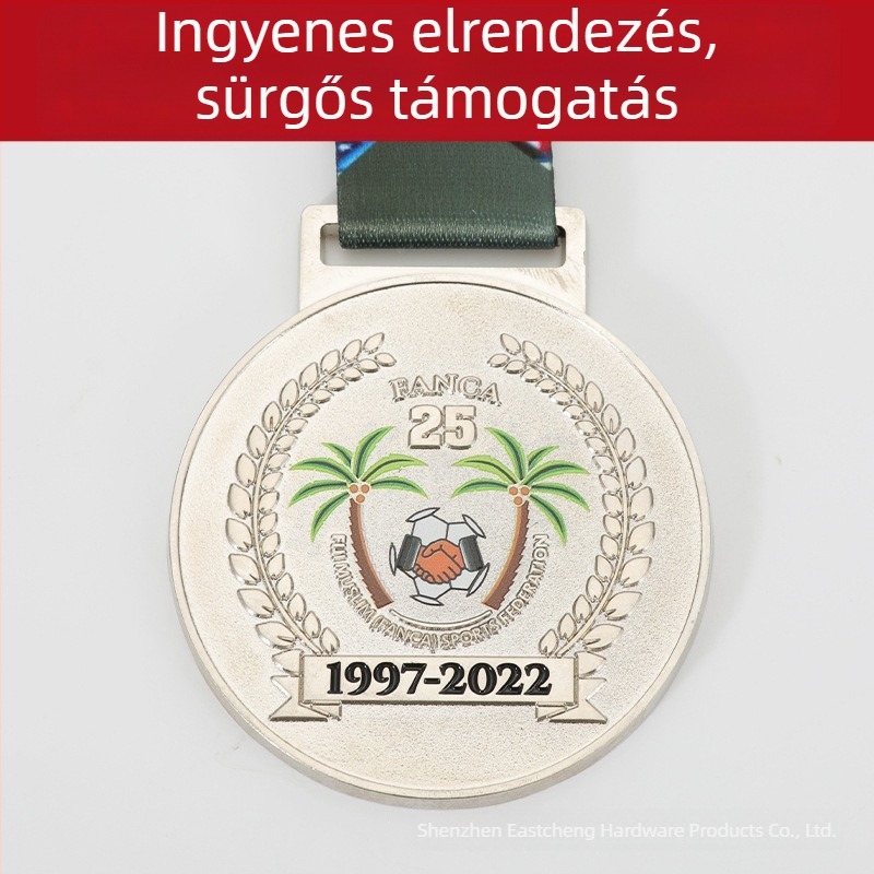 Személyre szabott fémmedálok 3D sporteseményekre, maratonokra és vállalati/iskolai klubversenyekre — arany, ezüst és bronz