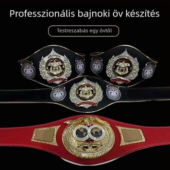 Személyre szabott arany bajnoki öv Muay Thai és MMA számára