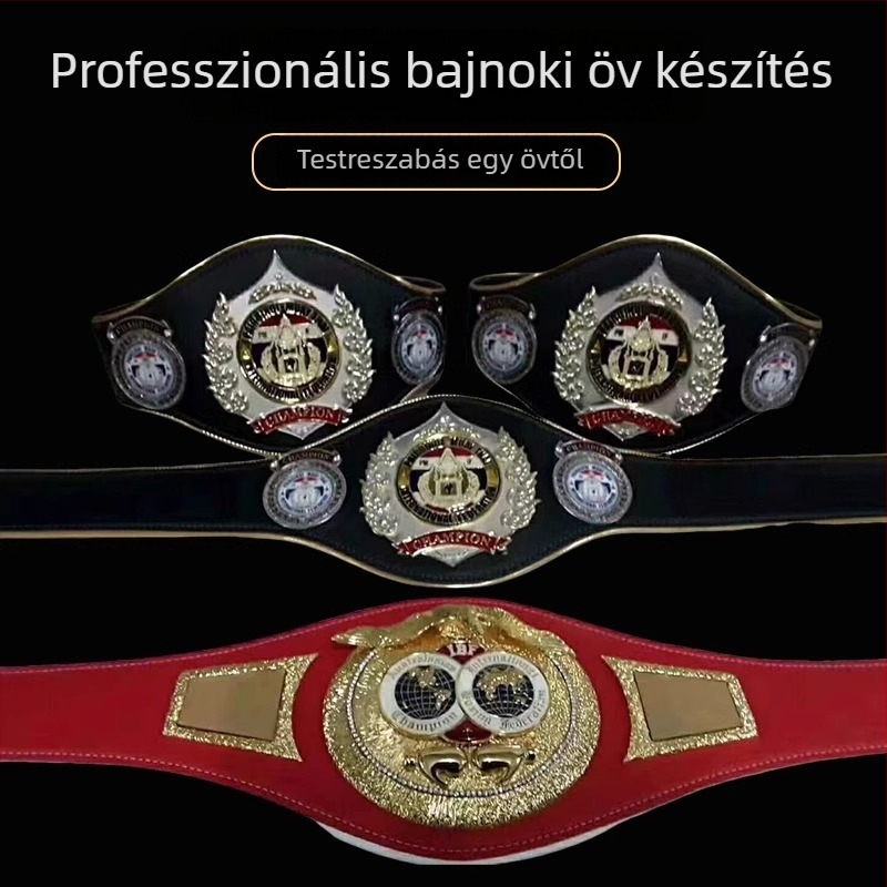 Személyre szabott arany bajnoki öv Muay Thai és MMA számára