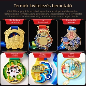 Testreszabható érme ingyenes tervezéssel maratonokra, aranyozott cinkötvözet