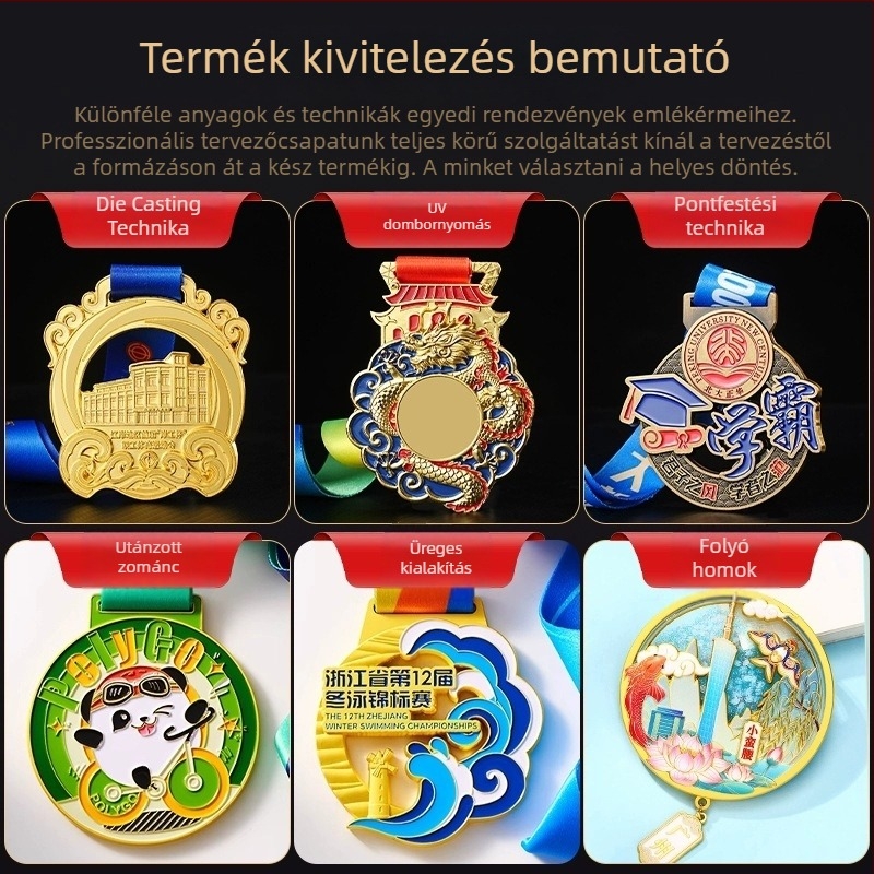 Testreszabható érme ingyenes tervezéssel maratonokra, aranyozott cinkötvözet