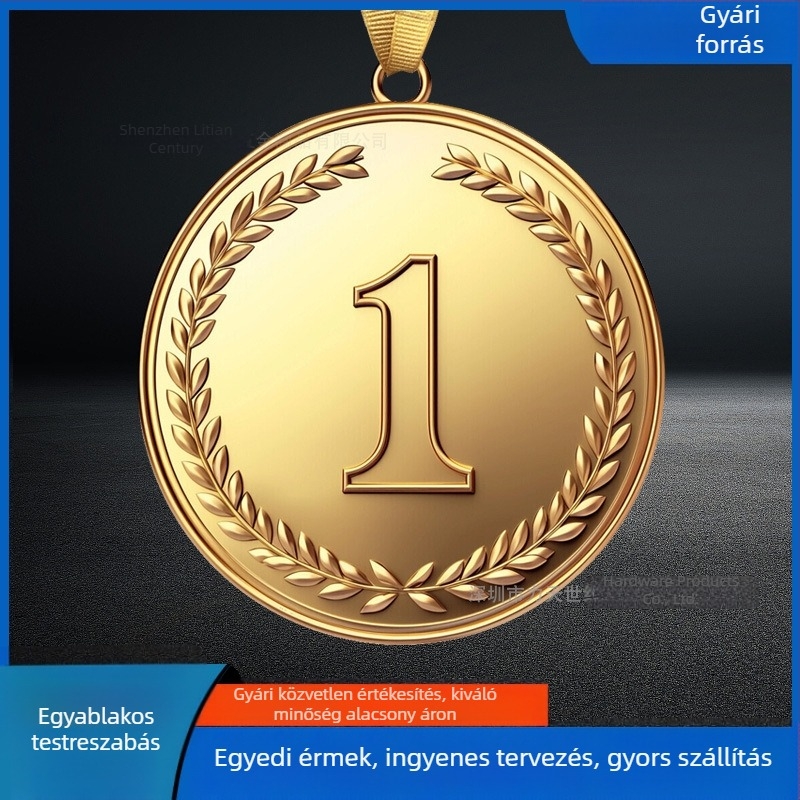 Személyre szabott maratoni érme logóval, fém érme sporteseményekhez, függő medál