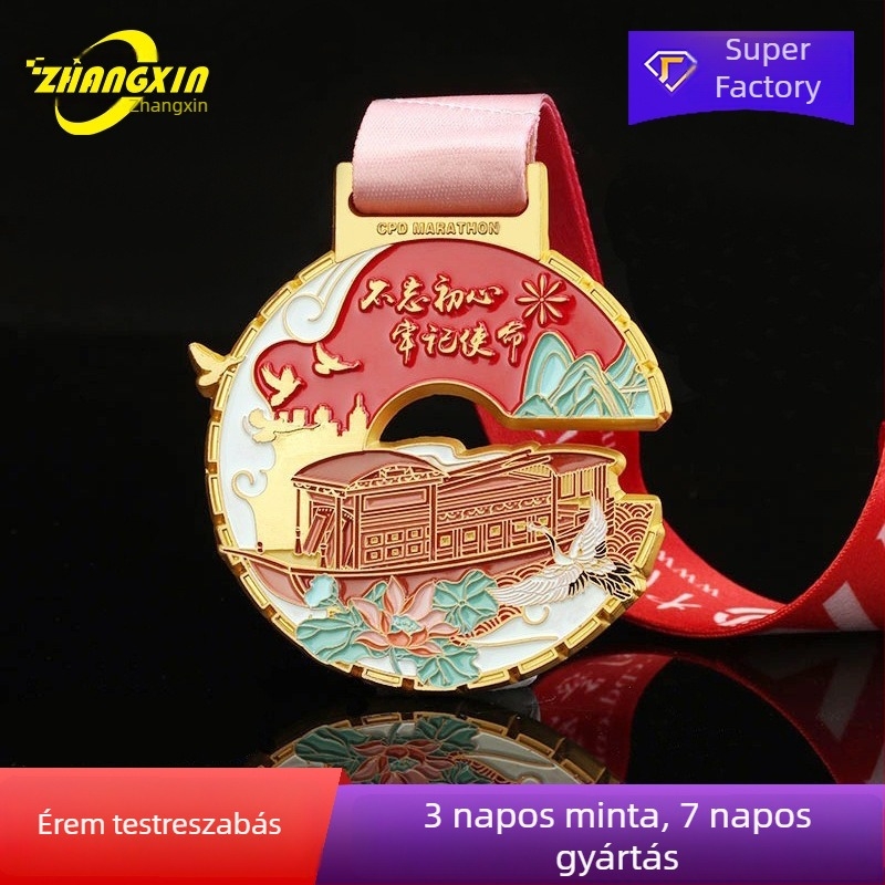 Testreszabott zománcozott fémérmek maraton és gyalogló eseményekhez, emlék- és díszérmek, valamint érme testreszabás