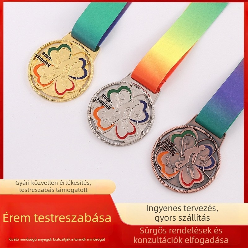 Fém érmek sporteseményekre – emlékérmék maratonra, futballra, kosárlabdára és iskolai sporteseményekre
