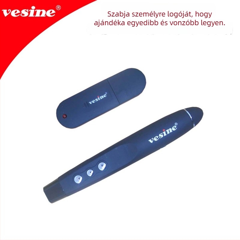 VP101 USB lézeres oldalváltó toll távirányítóval, többfunkciós toll