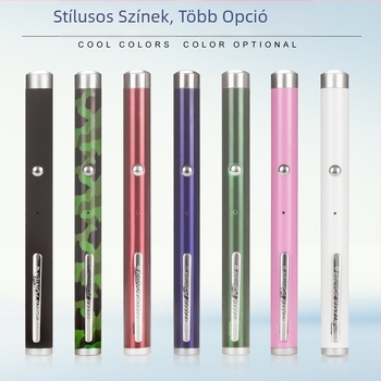 itech 5MW USB újratölthető lézer toll zöld lézer pointerrel, alumíniumötvözet, méretek 14×160 mm