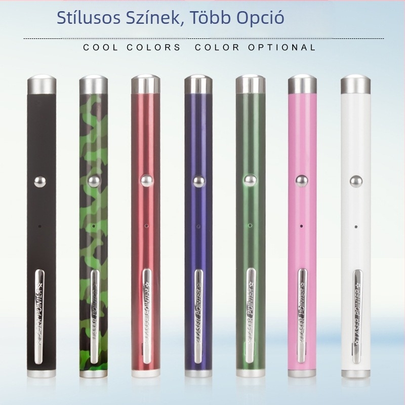itech 5MW USB újratölthető lézer toll zöld lézer pointerrel, alumíniumötvözet, méretek 14×160 mm