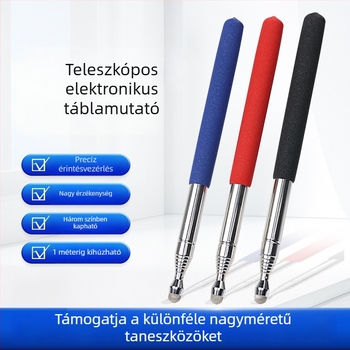 F15 kapacitív univerzális mutatótoll, 1 m hosszú, érintőképernyős fehér táblákhoz