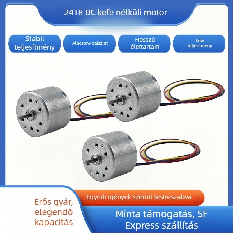 DR-BLDC-2418 DC brushless motor elektromos borotvákhoz, kézi porszívókhoz és elektromos fogkefékhez