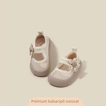 Lány babacipő nyári hálós anyagból, puha talpú, 12–36 hónapos korosztálynak