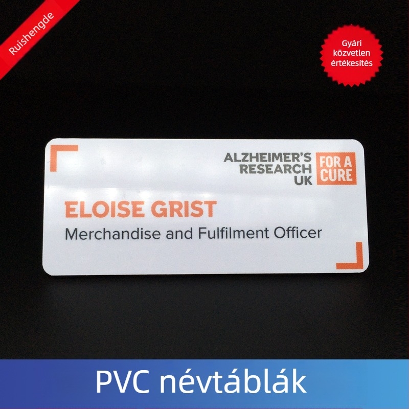 PVC mágneses névjegykártya, vastagított, törölhető, újrahasználható műanyag azonosító kártya