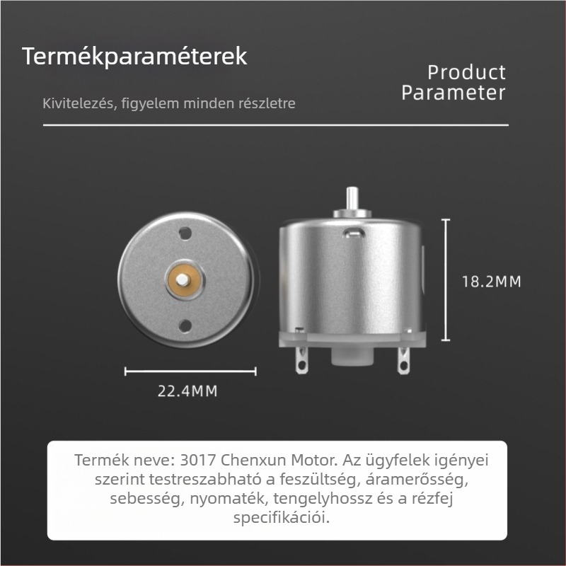 3017 mikro DC motor elektromos borotvához gumírozott fedéllel, kefés motor 5V, 3,7V automata borotvához