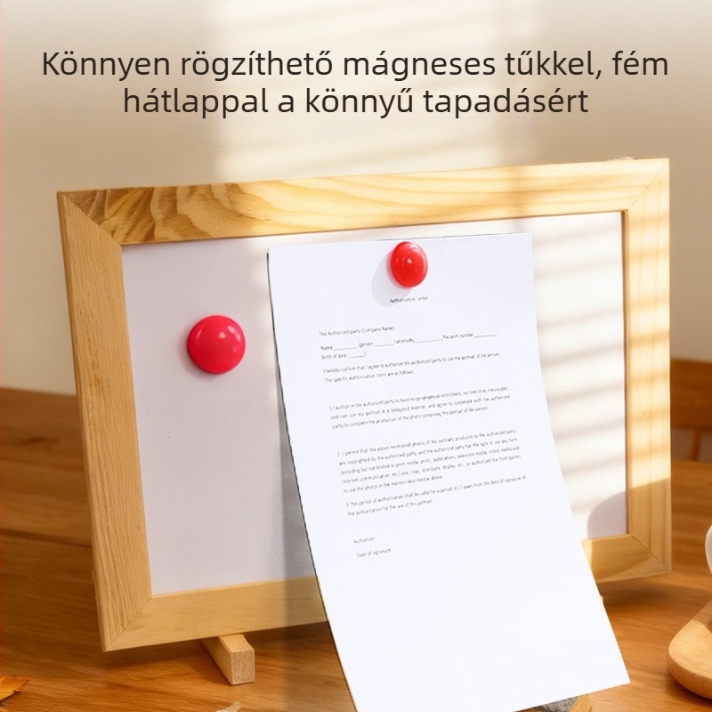 Fakeretes mágneses kétoldalas asztali tábla, otthonra és iskolába, diákok üzenetei, letörölhető