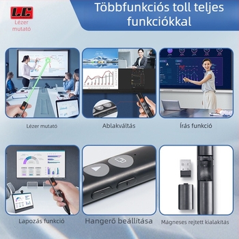 Fleck lézeres oldalváltó toll érintőképernyőhöz, PPT távirányítóval, mindent egyben intelligens táblajelölő