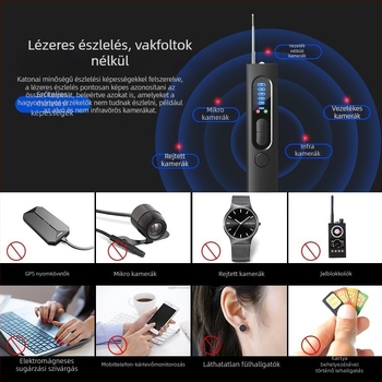 X13 hotelkamerák detektora és hallgatási lokátor, vezeték nélküli infravörös szkenner GPS-sel
