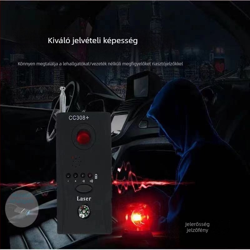 CC308+ Vezeték nélküli jelfelderítő és rejtett kamera detektor