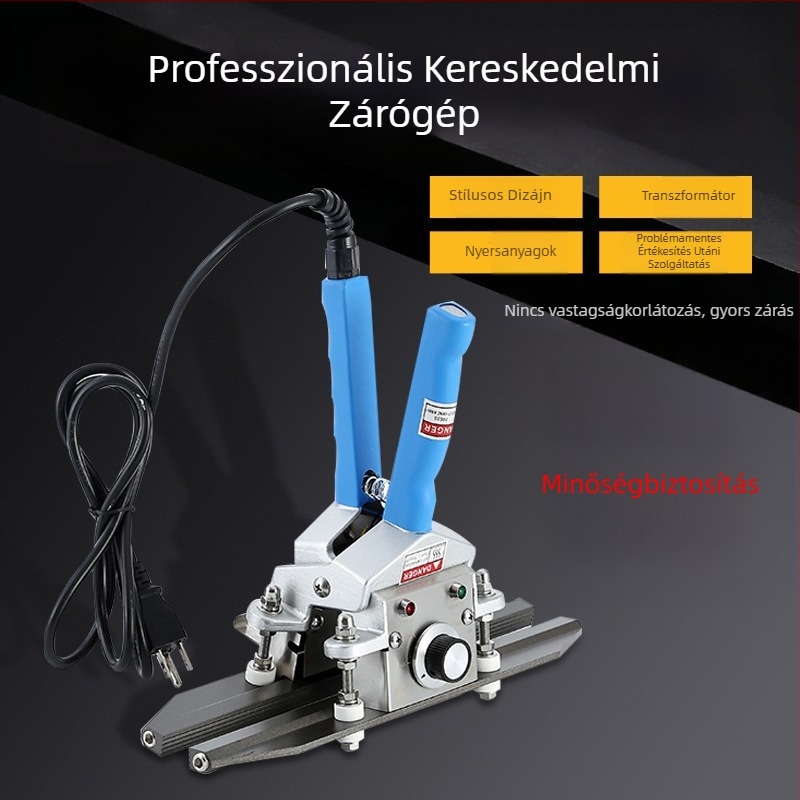 KR-300 Kézi hőzáró gép műanyag és alumíniumfóliás tasakok lezárásához
