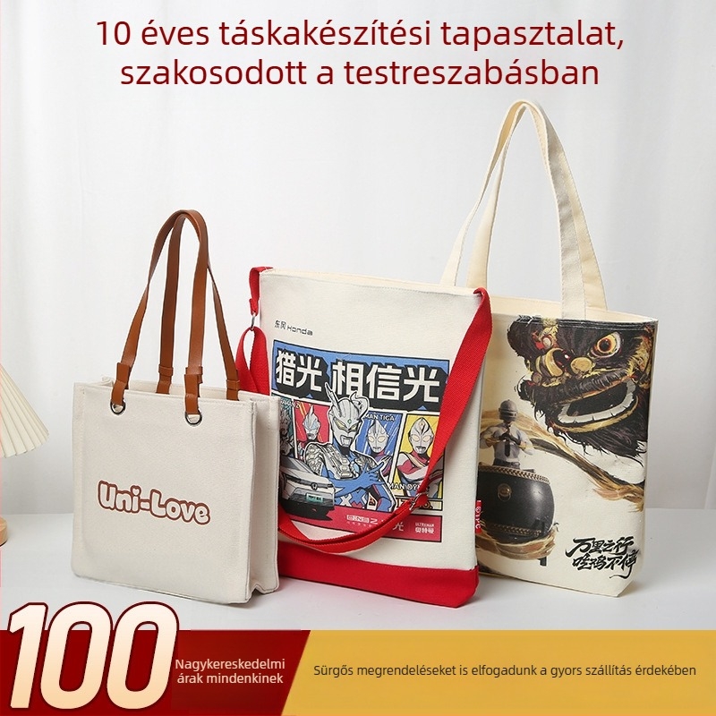 Személyre szabott tote táska irodai személyzet számára, logónyomással, nagy kapacitású laminált táska