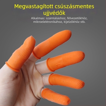 Egyszer használatos latex ujjvédők, csúszásmentes, pormentes, púdermentes, mindennapi használatra