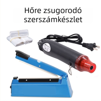 Kézi, kompakt fél-automata lezárógép blister csomagoláshoz és műanyag fóliára való lezáráshoz, háztartási hőzáró gép