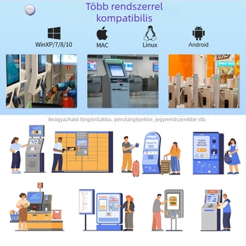 GT-9800H beépített QR-kód- és vonalkódolvasó, nagy ablakkal