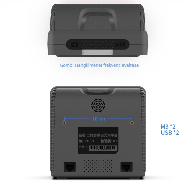 GT-9800H beépített QR-kód- és vonalkódolvasó, nagy ablakkal
