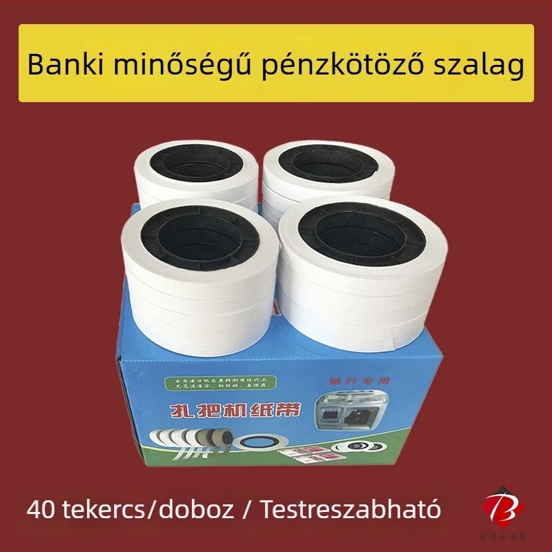 Diszkpapír gépekhez univerzális bankjegy-kötő szalag – automatikus, alacsony hőmérsékletű kötés