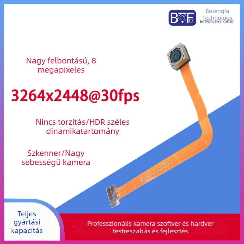 8 MP OV8856 HDR széles dinamikatartományú megfigyelő kamera modul, fix fókuszú