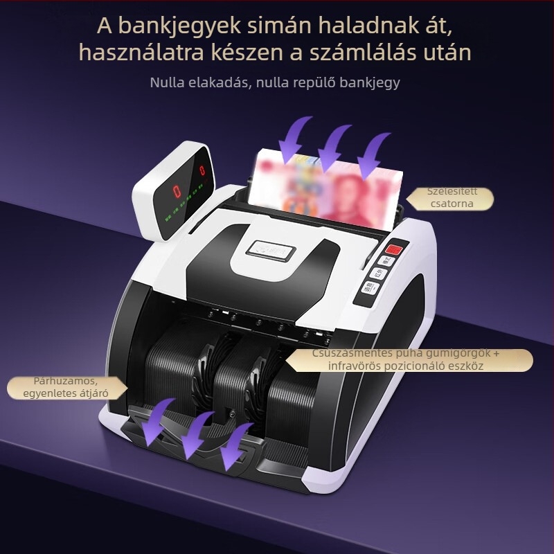 Comet R1Pro pénzszámláló és bankjegy-ellenőrző gép intelligens hangfunkcióval