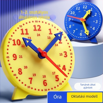 Első- és másodikos diákoknak szánt tanítási óra modell, időtudás és matematika