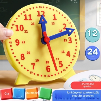 Első- és másodikos diákoknak szánt tanítási óra modell, időtudás és matematika