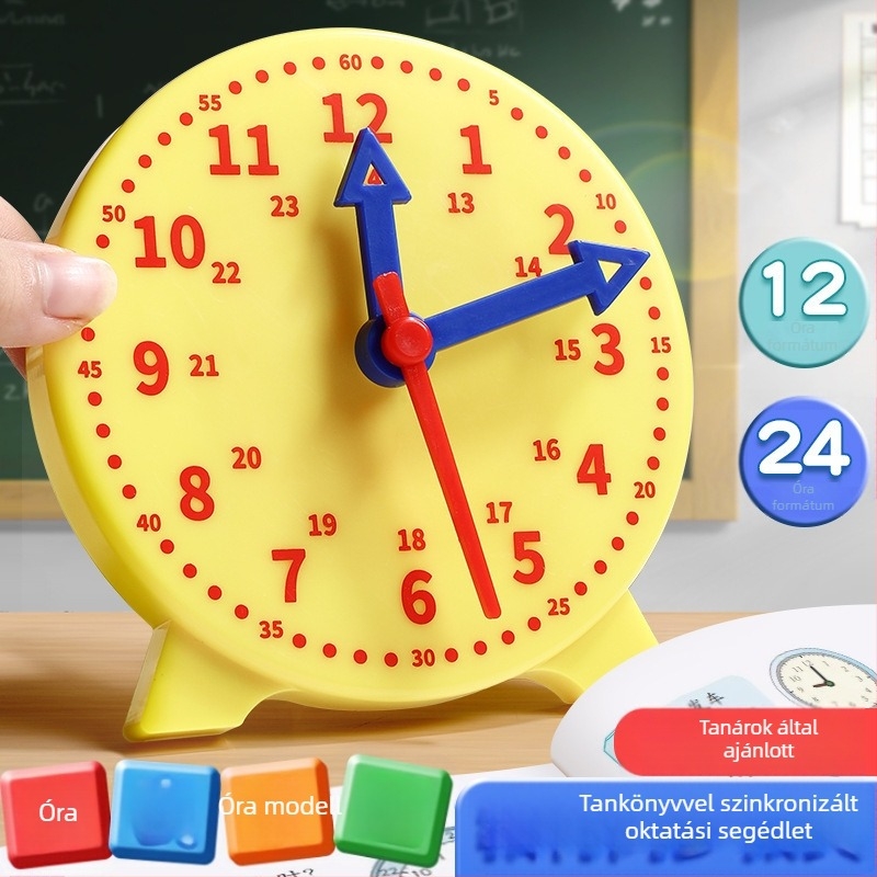 Első- és másodikos diákoknak szánt tanítási óra modell, időtudás és matematika